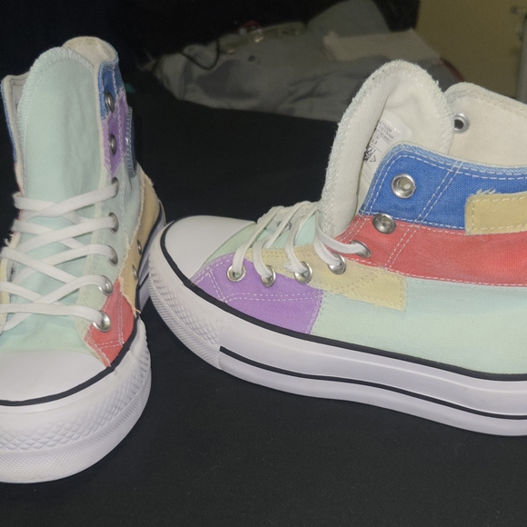 Converse Colorful Patchwork High-Tops - Picture 5 of 8